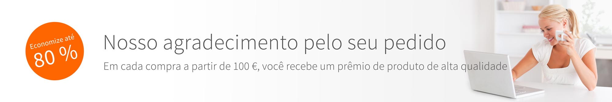 Agora selecione um artigo de prémio – a nossa campanha de fidelidade na Porzellantreff