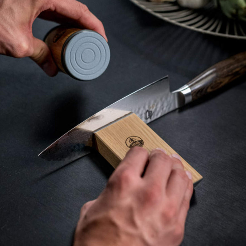 Horl 1993 2 Roll Grinder Knife Sharpener, Oak Solid Wood – Peito Y