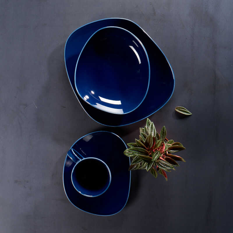 Like by Villeroy & Boch 10 tlg Organic Set Tafelservice Geschirrset Blue & sand 