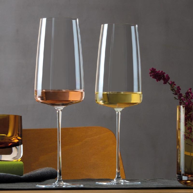 12.9 oz/382 ml Crystal Wine Glasses NIB Set 2 Schott Zwiesel 1872 Simplify