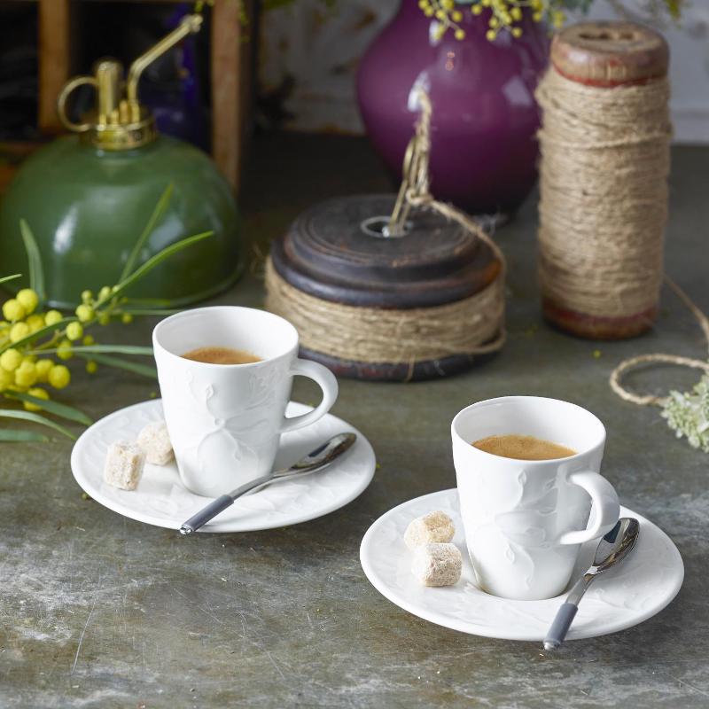 Villeroy & Boch Club Floral Touch of Smoke Coffee Cup Premium Porcelain 220 ml High-Quality Grey Villeroy & Boch Club Floral Touch of Smoke Coffee Cup Premium Porcelain 220 ml High-Quality Grey