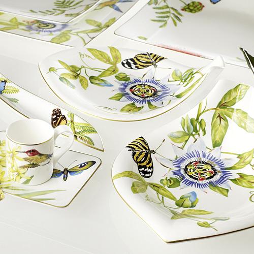 Tischläufer Amazonia von Villeroy & Boch 50x150 cm,100 % Leinen handbestickt 