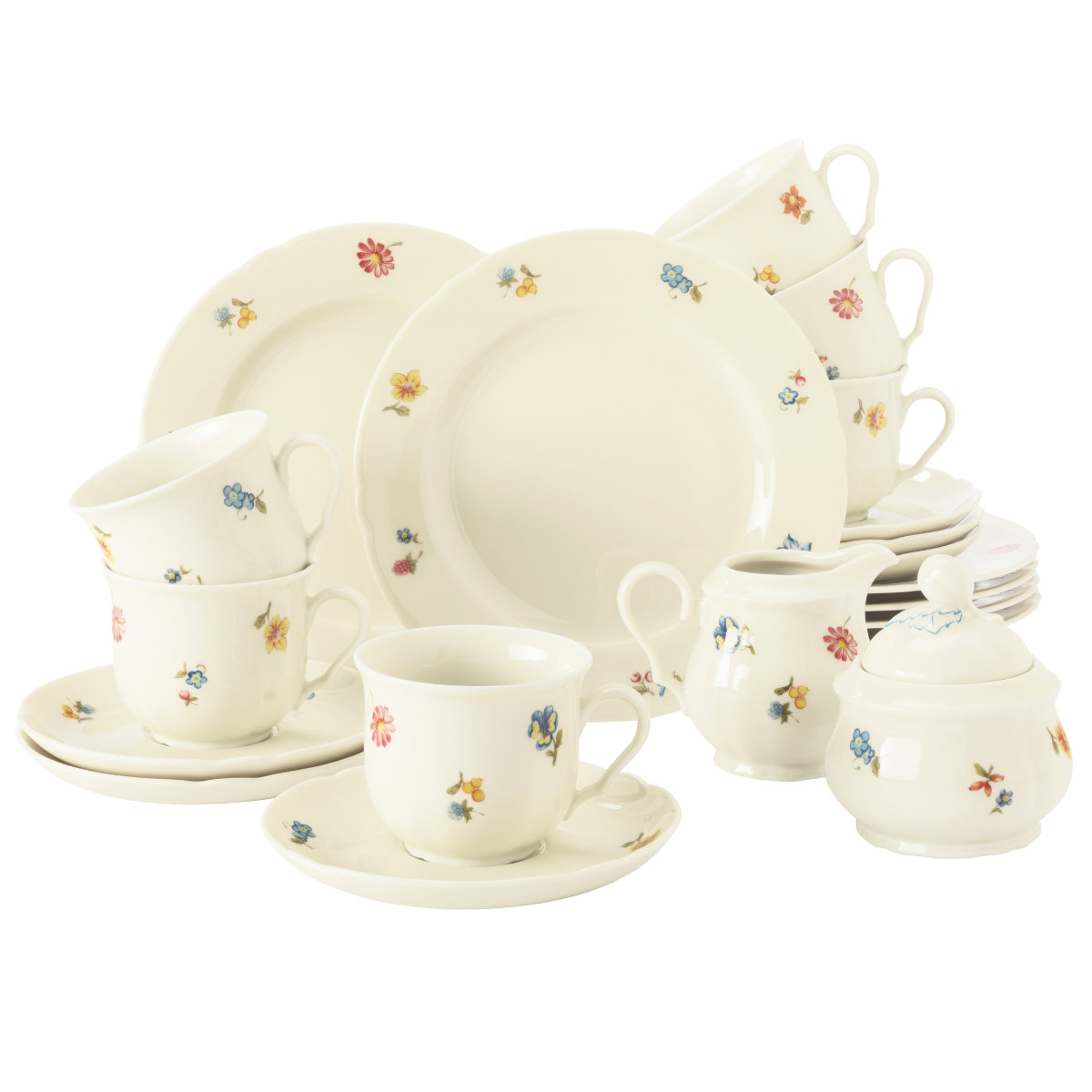 Marie Luise Floral 30308 Seltmann Weiden Marie Luise – 001.290681 Flor Mar Plato De Pan (redonda, Multicolor Accesorio Mesa Diseño