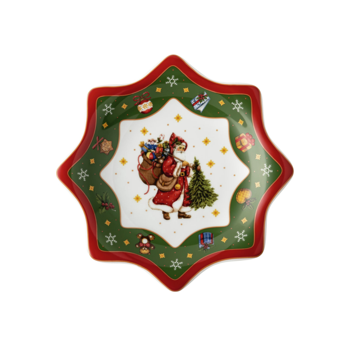 Assiettes De Noël Hutschenreuther – Set 18 Pièces – Happy Wintertime Red – Porcelaine
