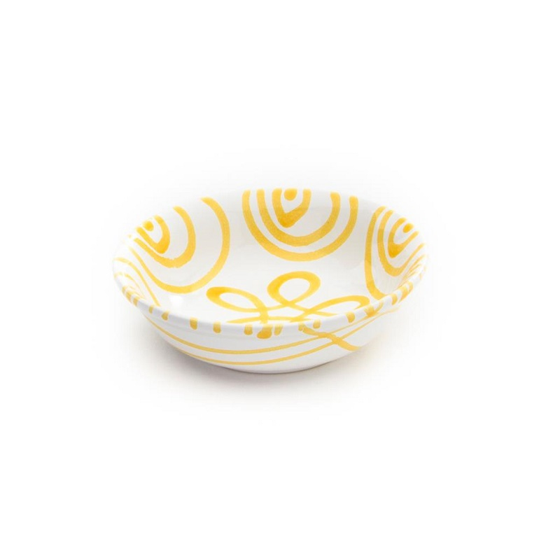 Gmundner керамика Gelbgeflammt Маленькая миска для мюсли d: 14 cm / h: 4,5 cm / 0,27 L
