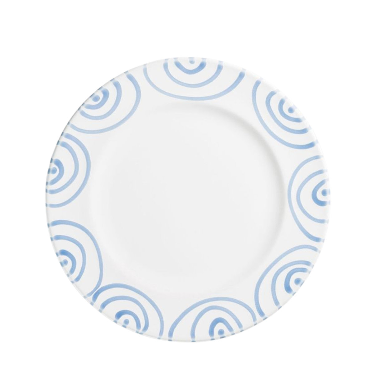 Gmundner Keramik Blaugeflammt Dessert plate / breakfast plate Gourmet d: 22 cm / h: 2,2 cm