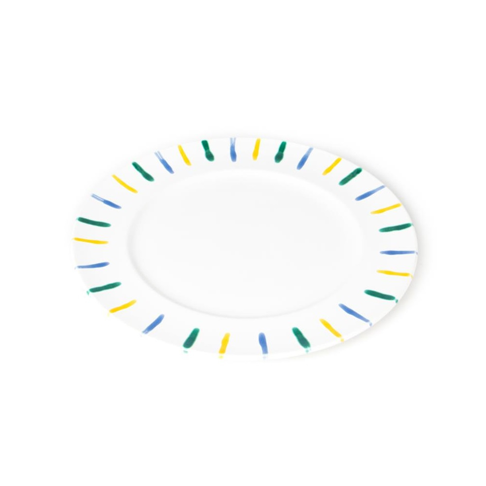 Gmundner Keramik Buntgeflammt Dining plate Gourmet d: 27 cm / h: 2 cm