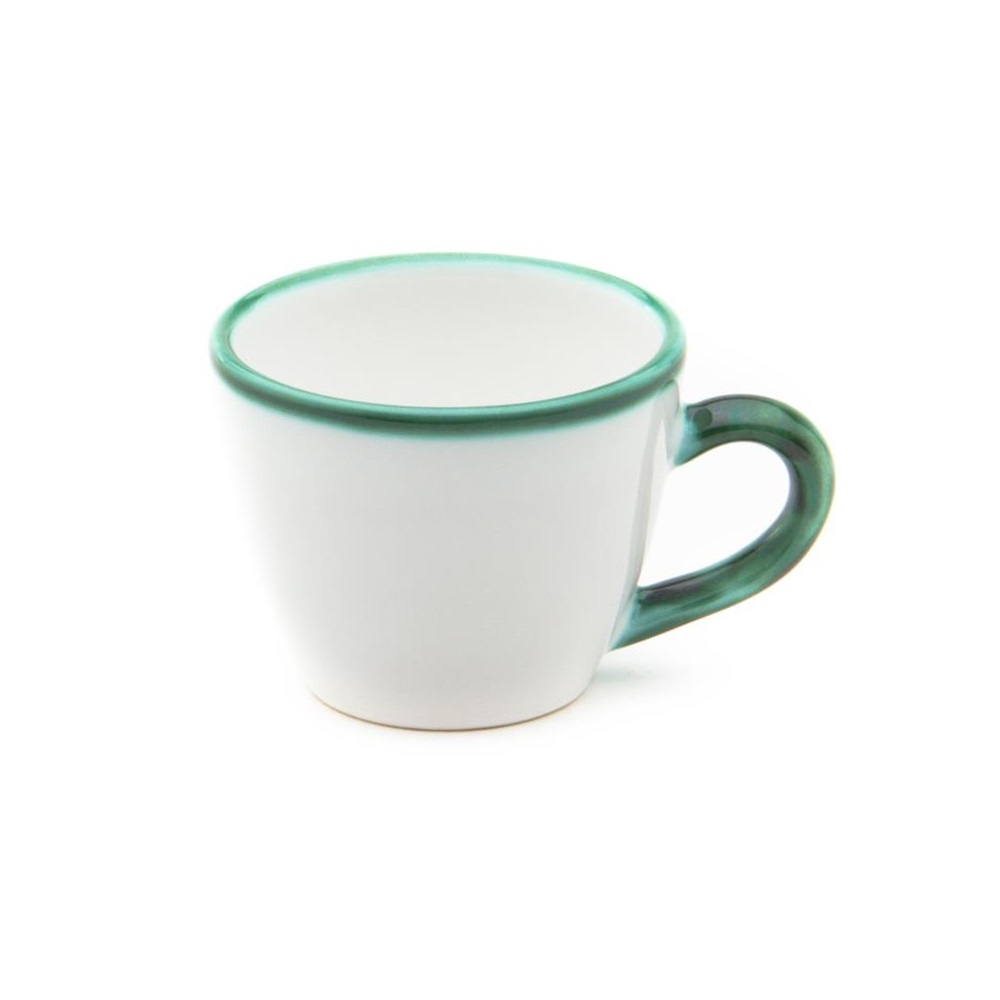Gmundner Keramik Grüner Rand Mokka-/Espresso-Obertasse Gourmet 0,06 L / h: 5,1 cm
