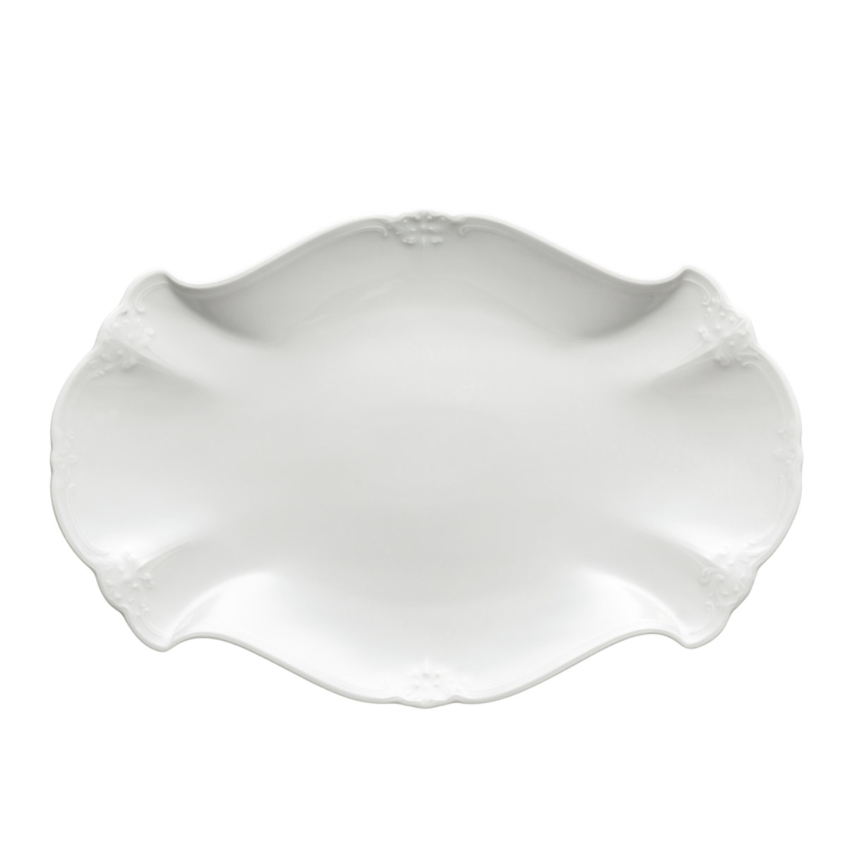 Hutschenreuther Baronesse Weiß Oval plate 32 cm