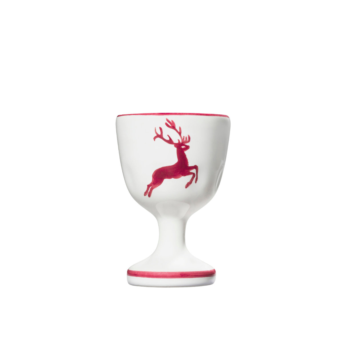 Gmundner Keramik Roter Hirsch Egg cup smooth d: 4.9 cm / h: 7.5 cm
