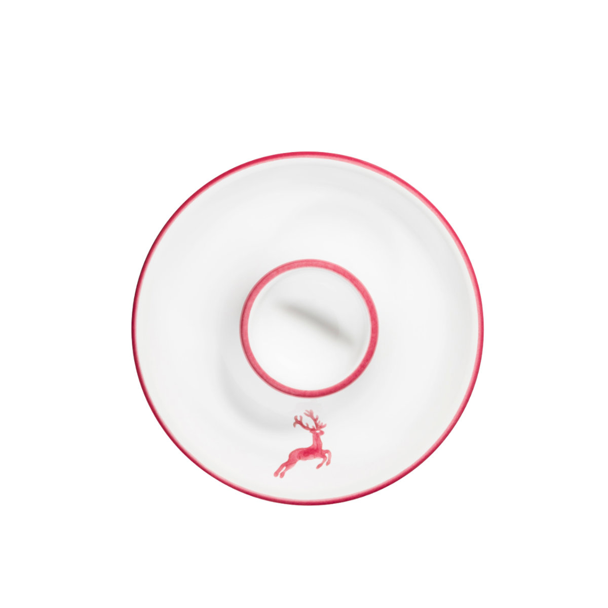 Gmundner Keramik Bordeauxroter Hirsch Egg cup smooth d: 12 cm