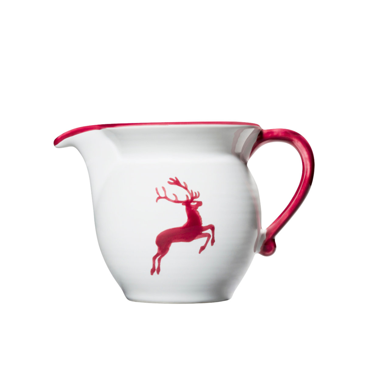 Gmundner Keramik Roter Hirsch Milk jug smooth 0.5 L / h: 10.8 cm