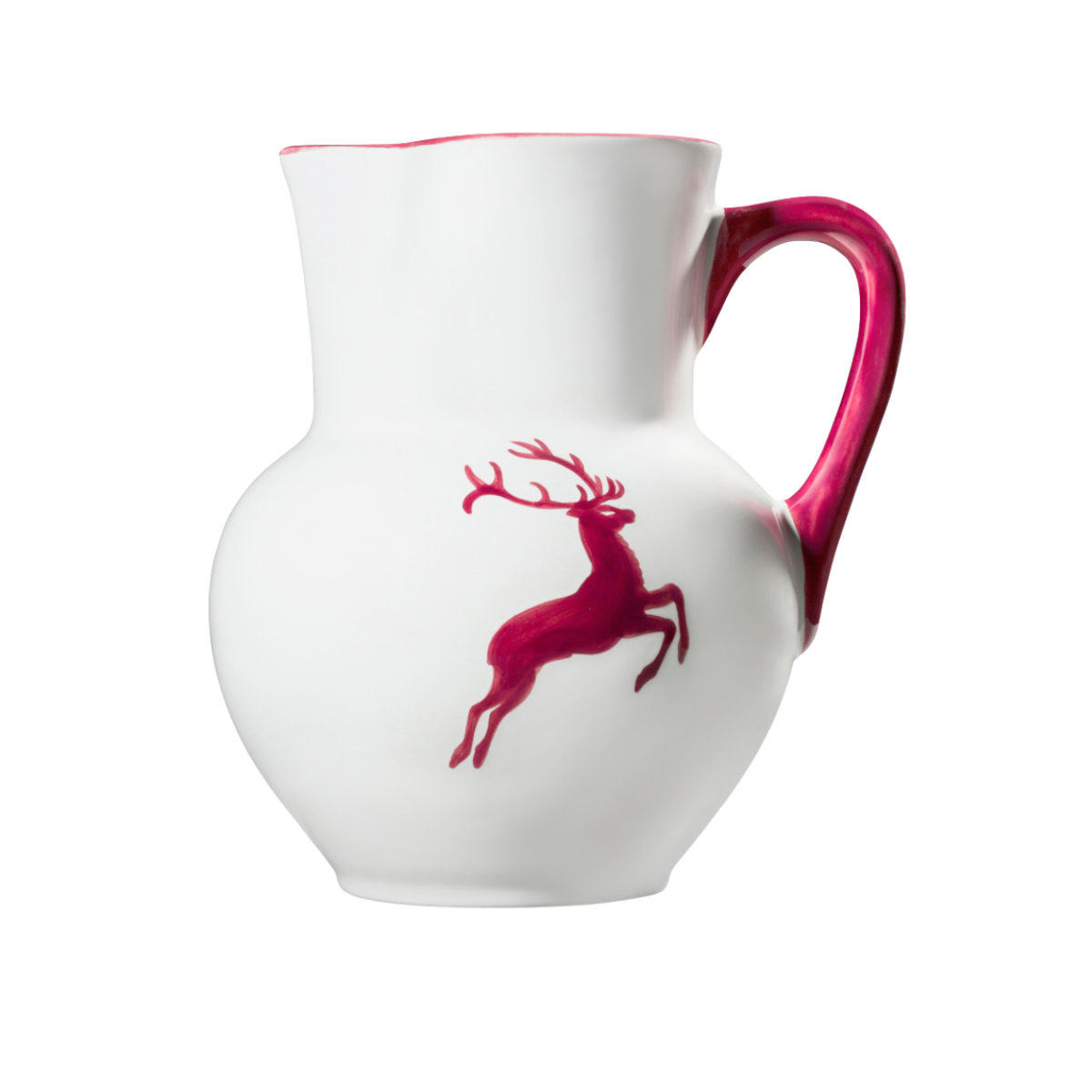 Gmundner Keramik Roter Hirsch Jug Viennese form 1.5 L / h: 20 cm