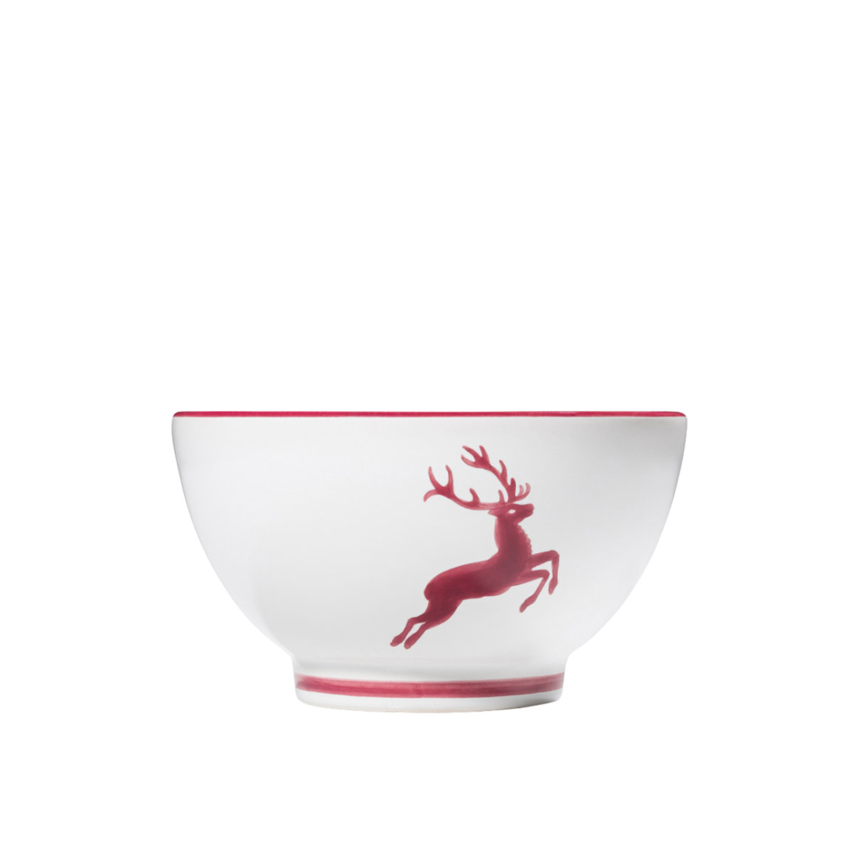 Gmundner керамика Roter Hirsch Большая миска для мюсли d: 14 cm / h: 7,8 cm / 0,4 L