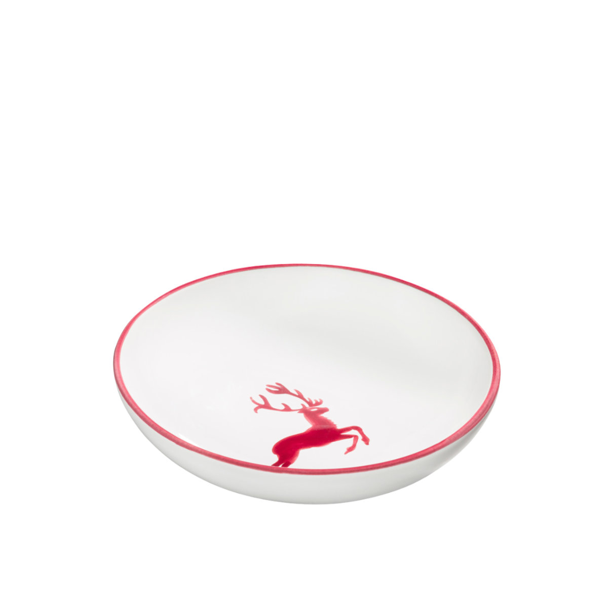 Gmundner керамика Roter Hirsch Большая чаша d: 17 cm / h: 4,8 cm / 0,2 L