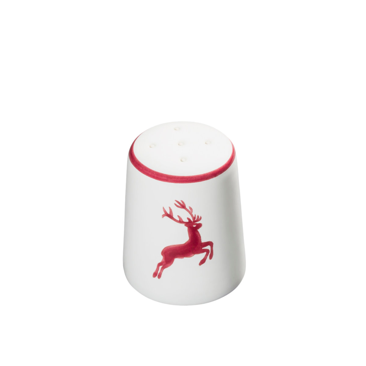 Gmundner Keramik Roter Hirsch Salt shaker smooth h: 5.8 cm