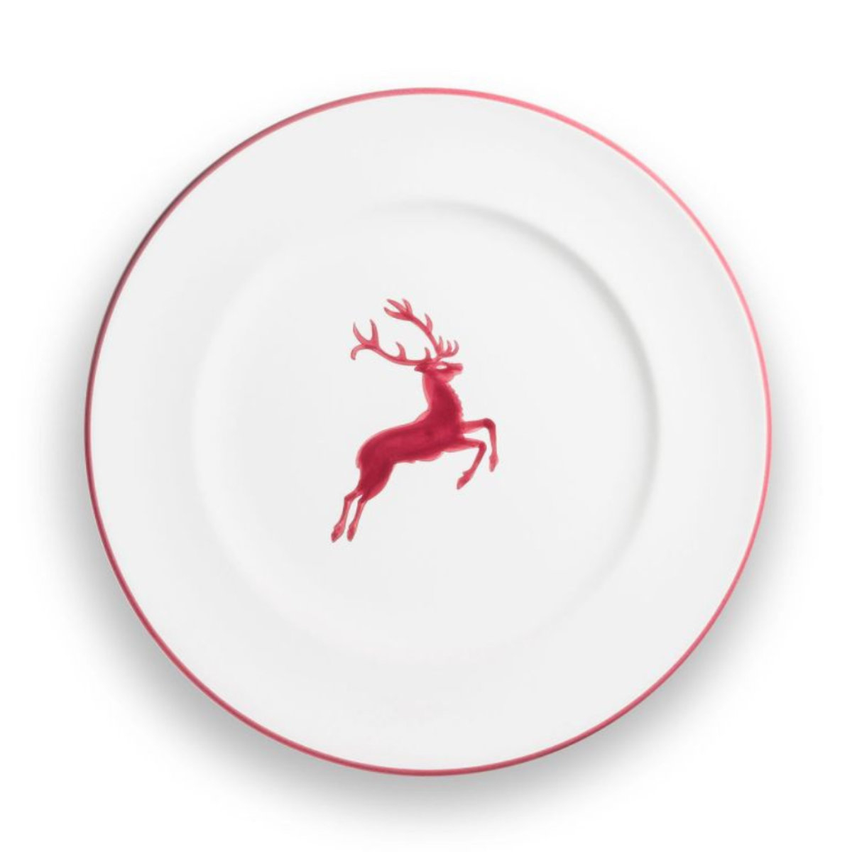 Gmundner керамика Roter Hirsch Гурманская тарелка d: 27 cm / h: 2 cm