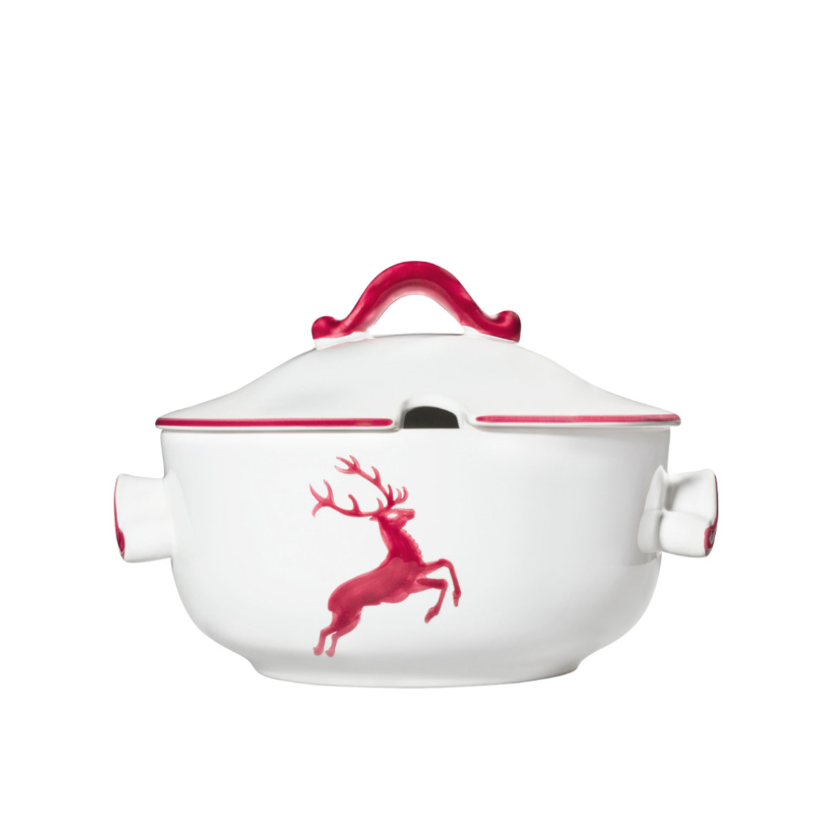Gmundner Keramik Roter Hirsch Smooth soup pot 2 L / h: 18 cm