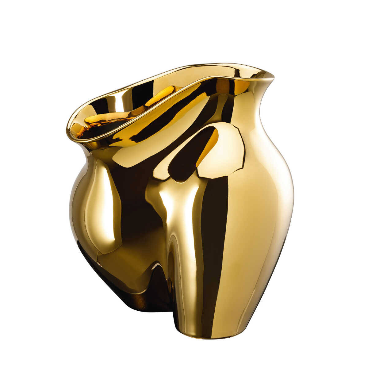 Rosenthal studio-line La Chute Vase gold titanium plated 26 cm