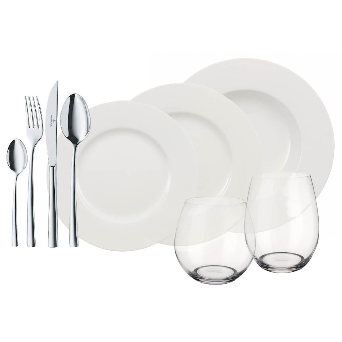 Villeroy & Boch Wonderful World White Kombi-Set 4 Friends 36-tlg.