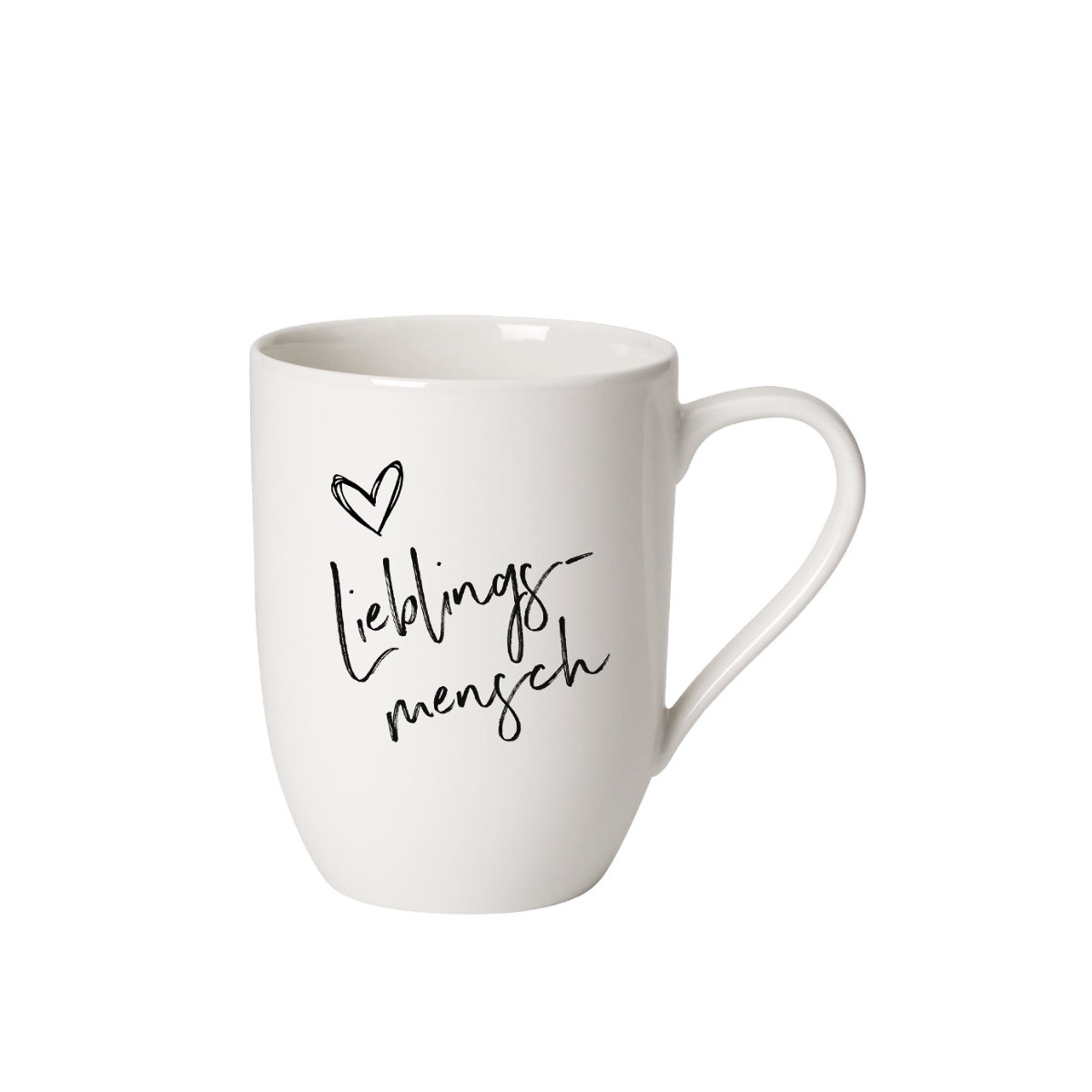 Villeroy & Boch Statement Becher mit Henkel - Lieblingsmensch 0,29 L