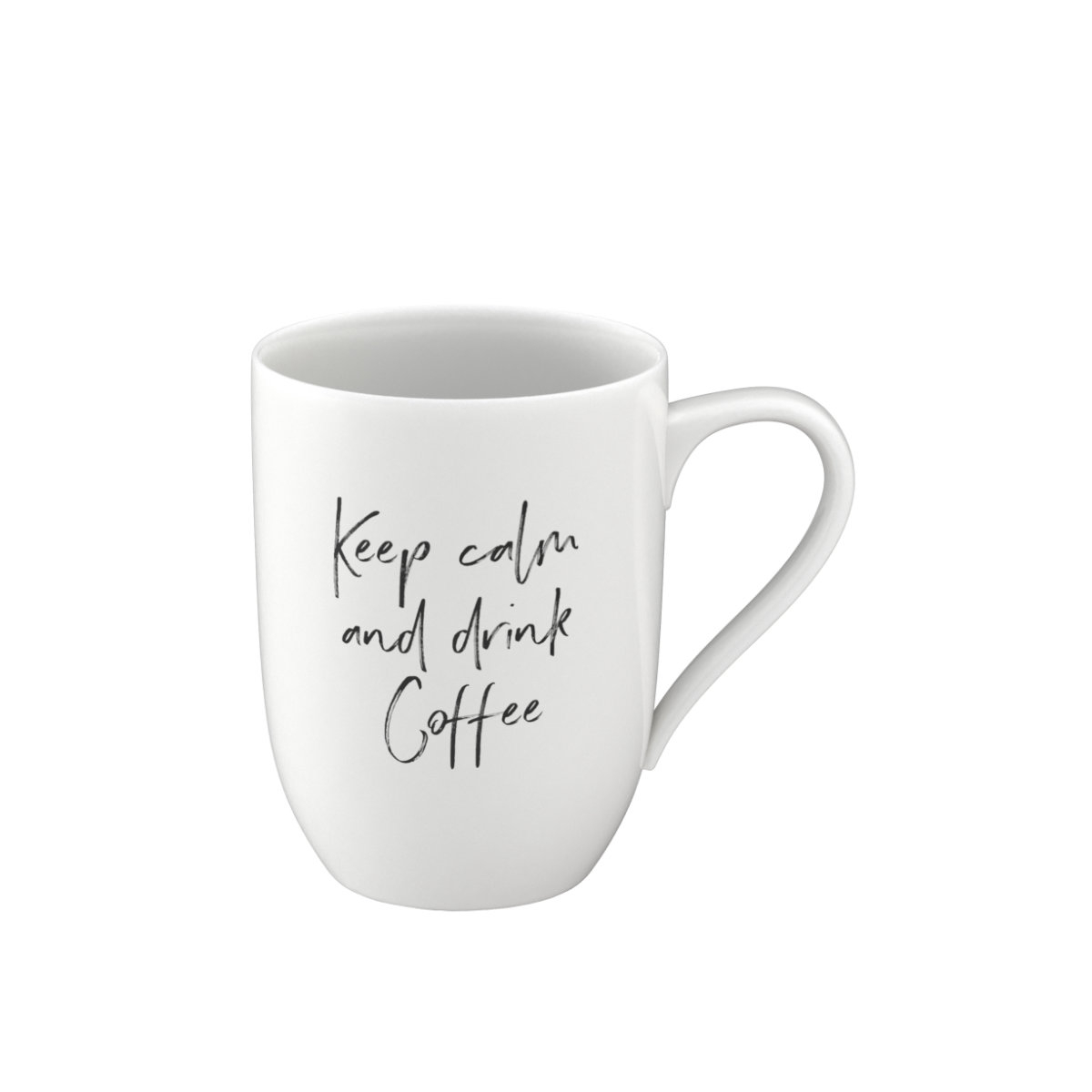Villeroy & Boch Statement Becher mit Henkel - Keep calm and drink Coffee 0,29 L