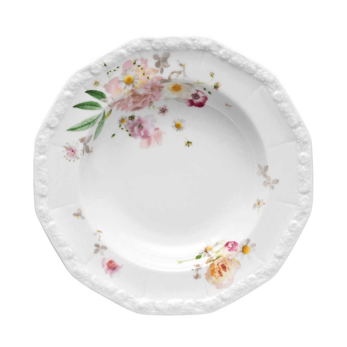 Rosenthal Maria Pink Rose Soup plate 23 cm
