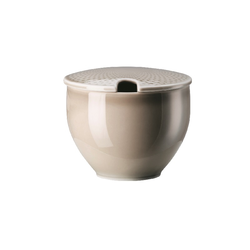 Rosenthal Junto Pearl Grey - Porzellan Sugar bowl 0.28 L