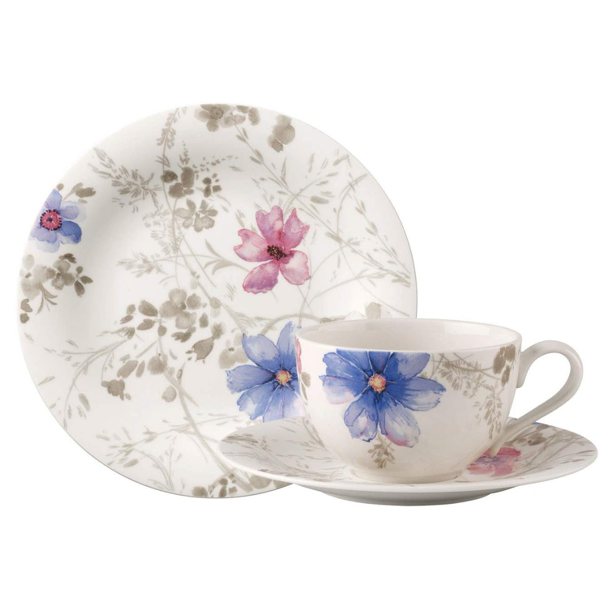 Villeroy & Boch Mariefleur Gris Basic Kaffee-Set 18-tlg. Mariefleur Gris Basic 1041047125