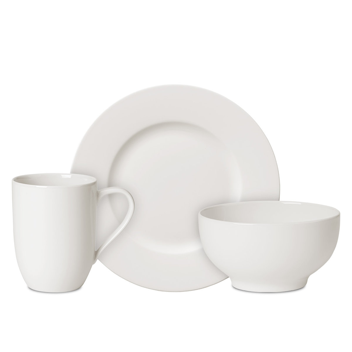 Villeroy & Boch For Me Weiß Breakfast set for 2 people, 6 pieces