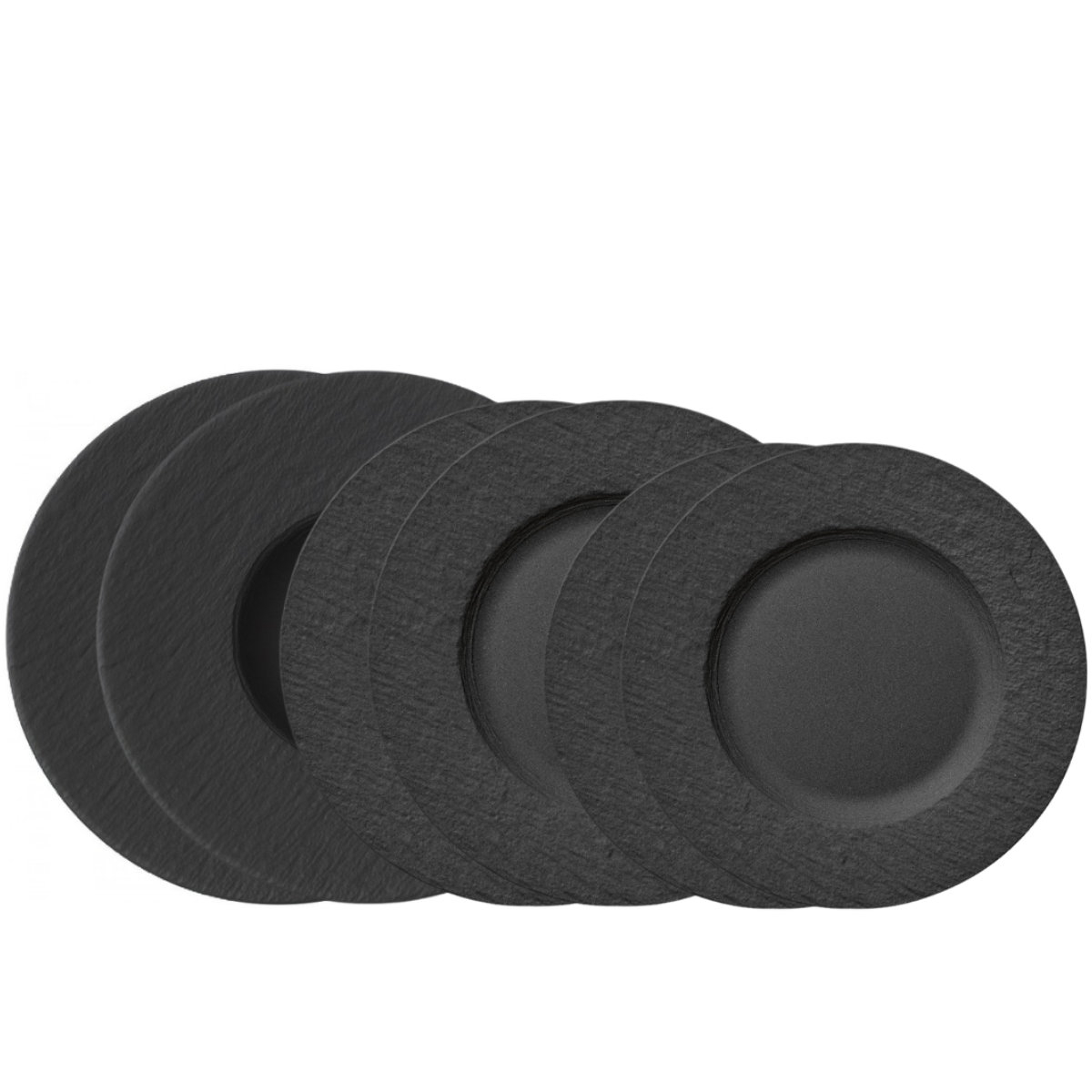 Villeroy & Boch Manufacture Rock Teller-Set 6-tlg. Manufacture Rock 1042398152