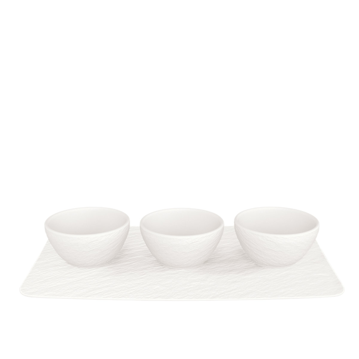Villeroy & Boch Manufacture Rock blanc Dipschälchen Set 4-tlg.
