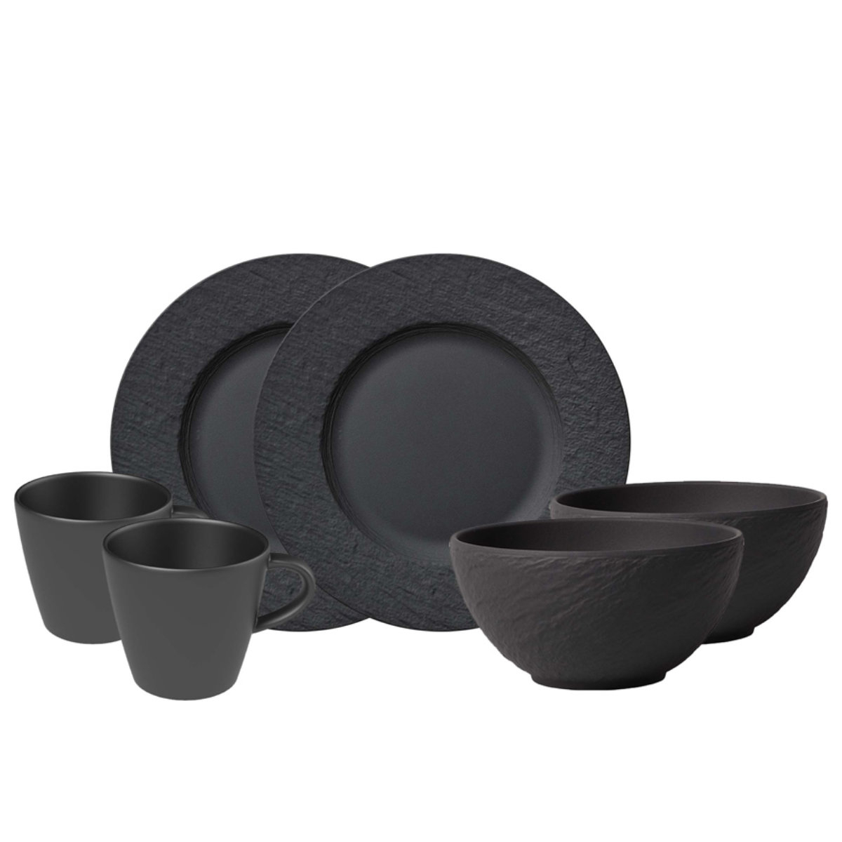 Villeroy & Boch Manufacture Rock Breakfast set 6 pcs