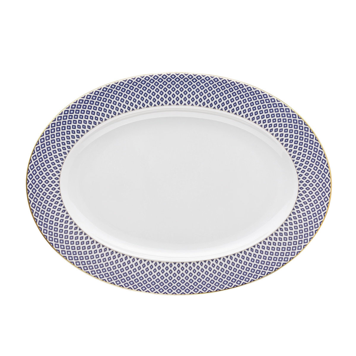 Rosenthal Francis Carreau Bleu Plate 34x24,5 cm