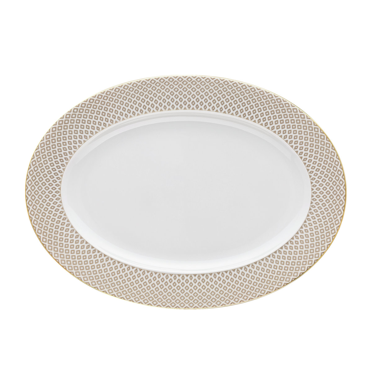 Rosenthal Francis Carreau Beige Plate 34x24,5 cm