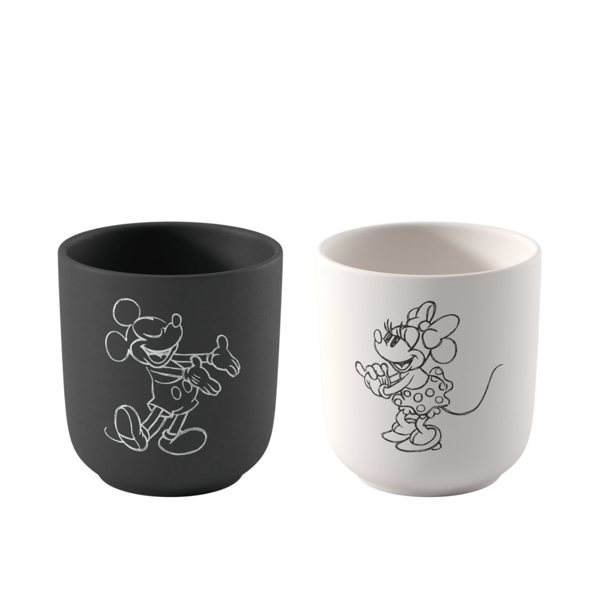 Villeroy & Boch Manufacture Rock Mickey Mouse Kaffeebecher Set 2-tlg. 0,28 L im GK