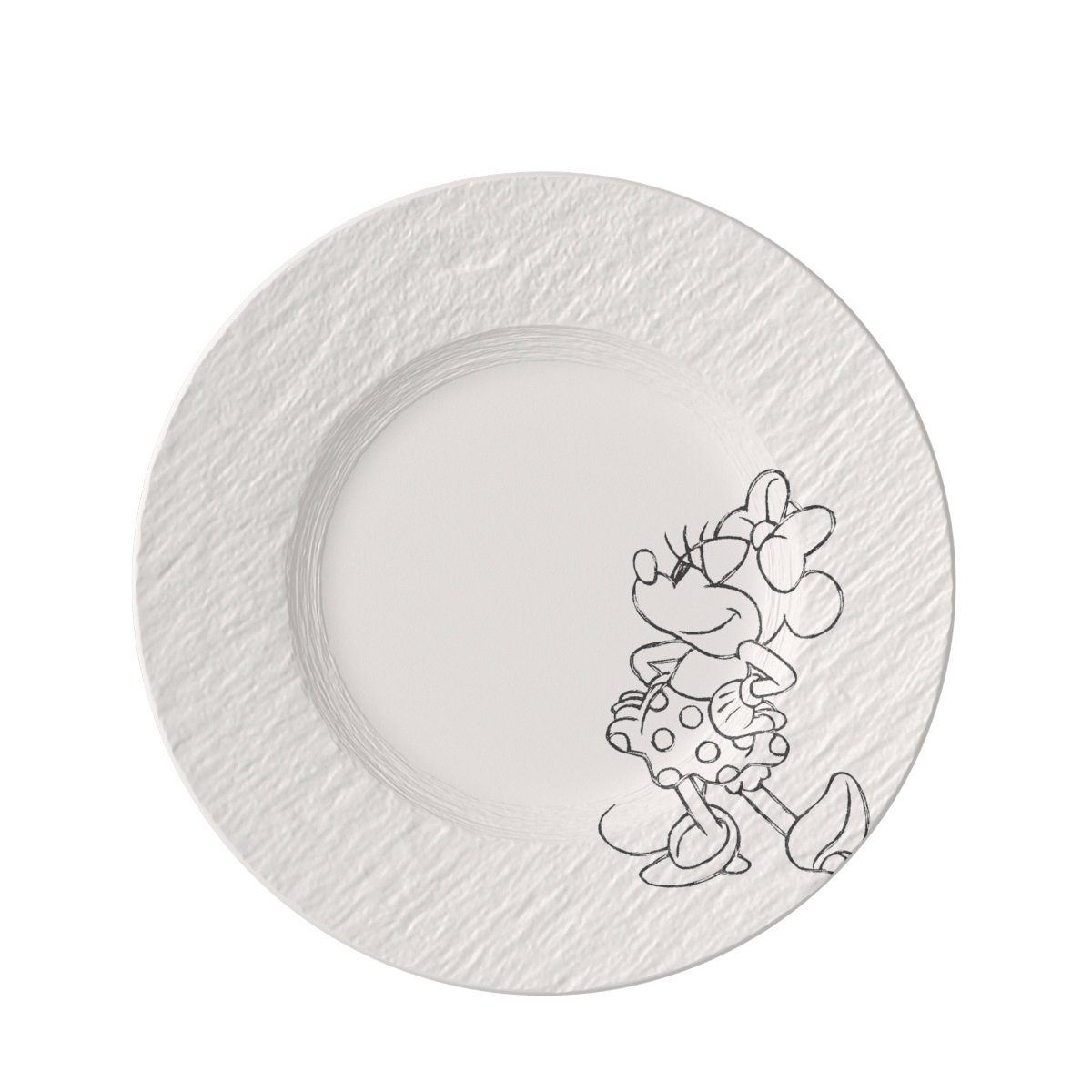 Villeroy & Boch Manufacture Rock blanc Mickey Mouse Frühstücksteller 22 cm