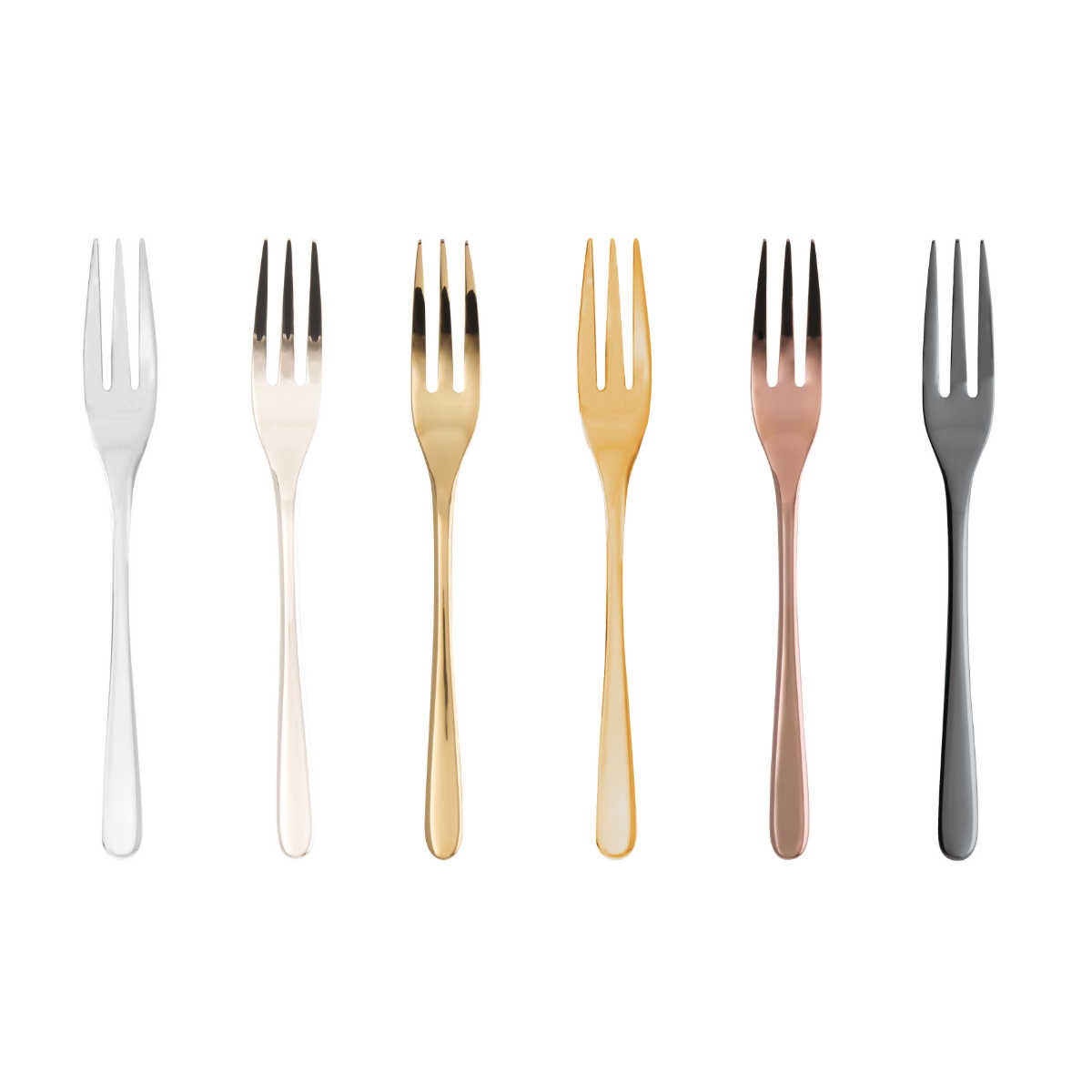 Sambonet Taste - Edelstahl / PVD Mix Set of 6 cake forks