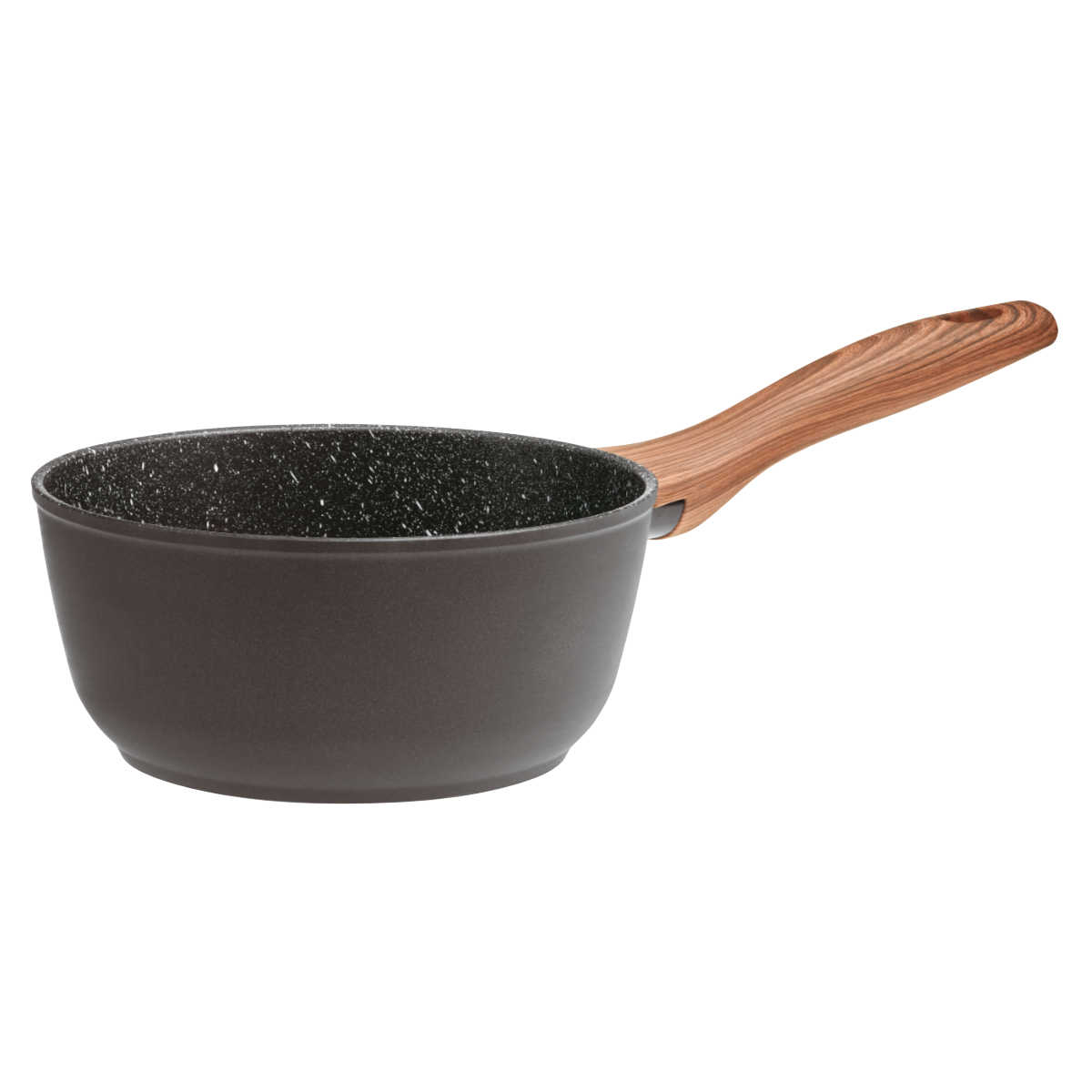 Sambonet Rock'n'Rose - Aluminium-Antihaft Stielkasserolle hoch Rock d: 18 cm / h: 8,4 cm / 1,7 L