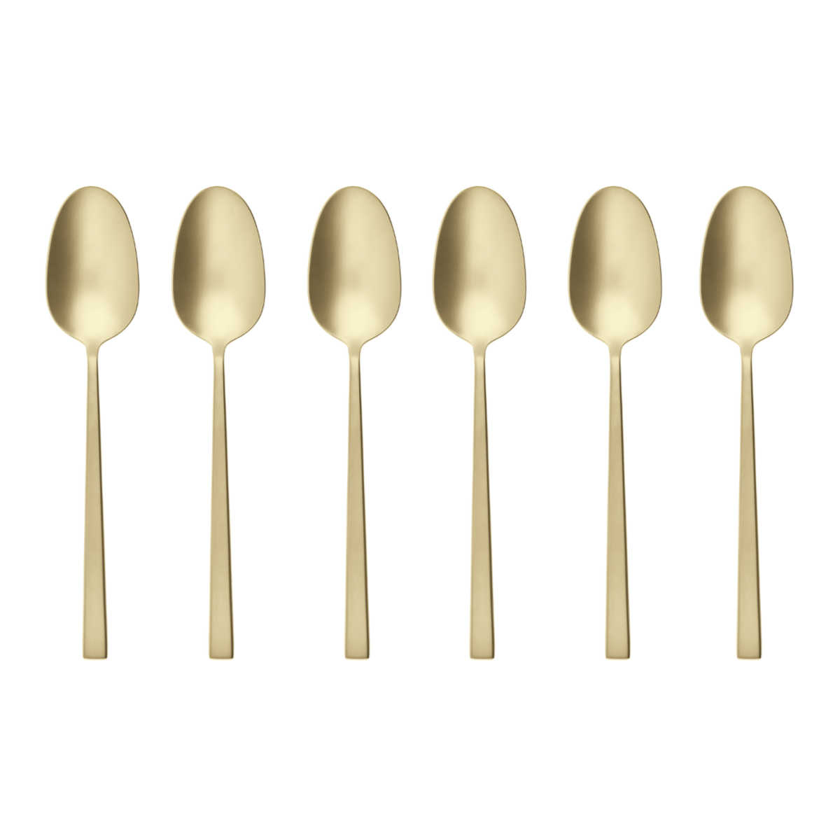 Sambonet Rock Antique - Edelstahl / PVD Champagner Set of 6 coffee spoons