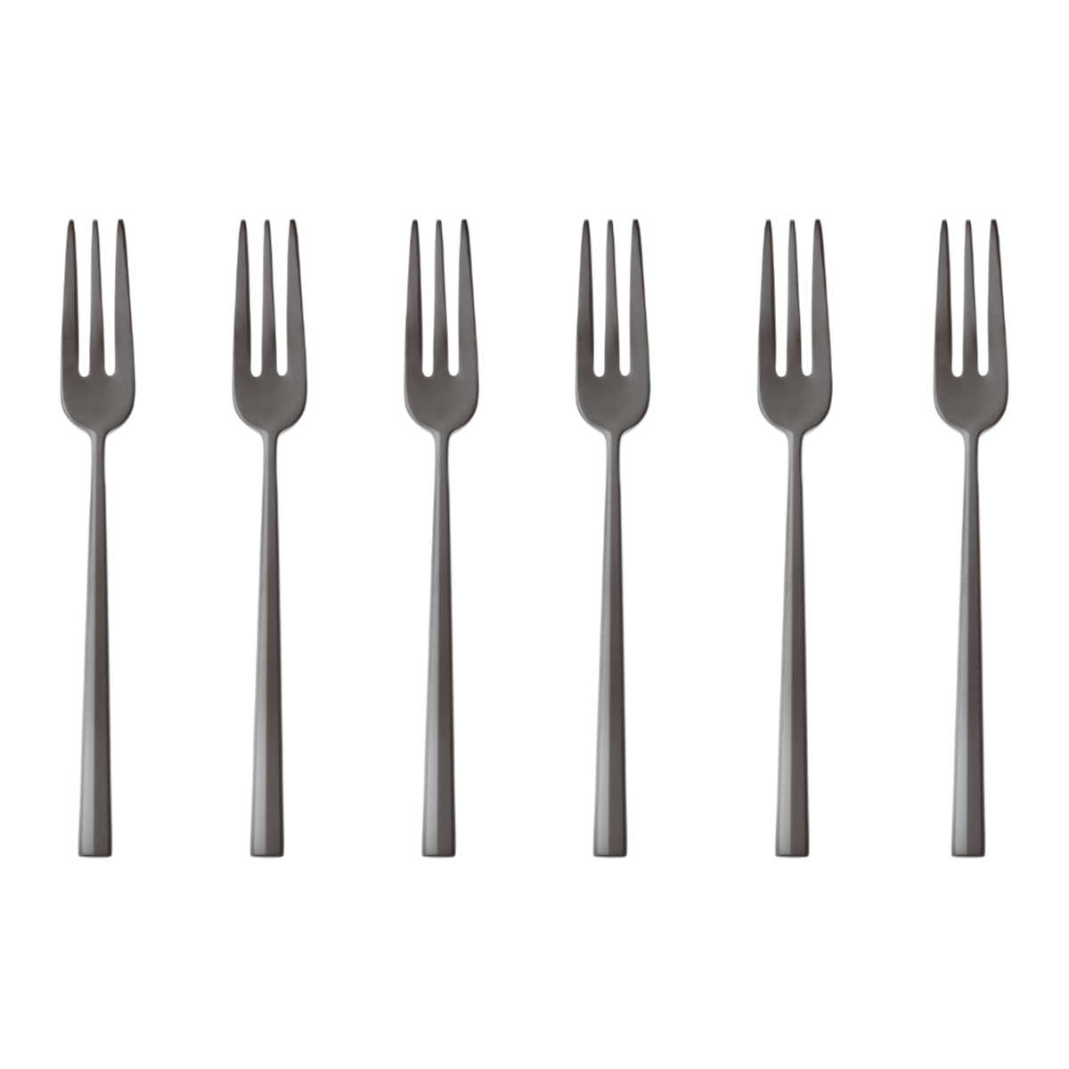 Sambonet Rock - Edelstahl / PVD schwarz Set of 6 cake forks