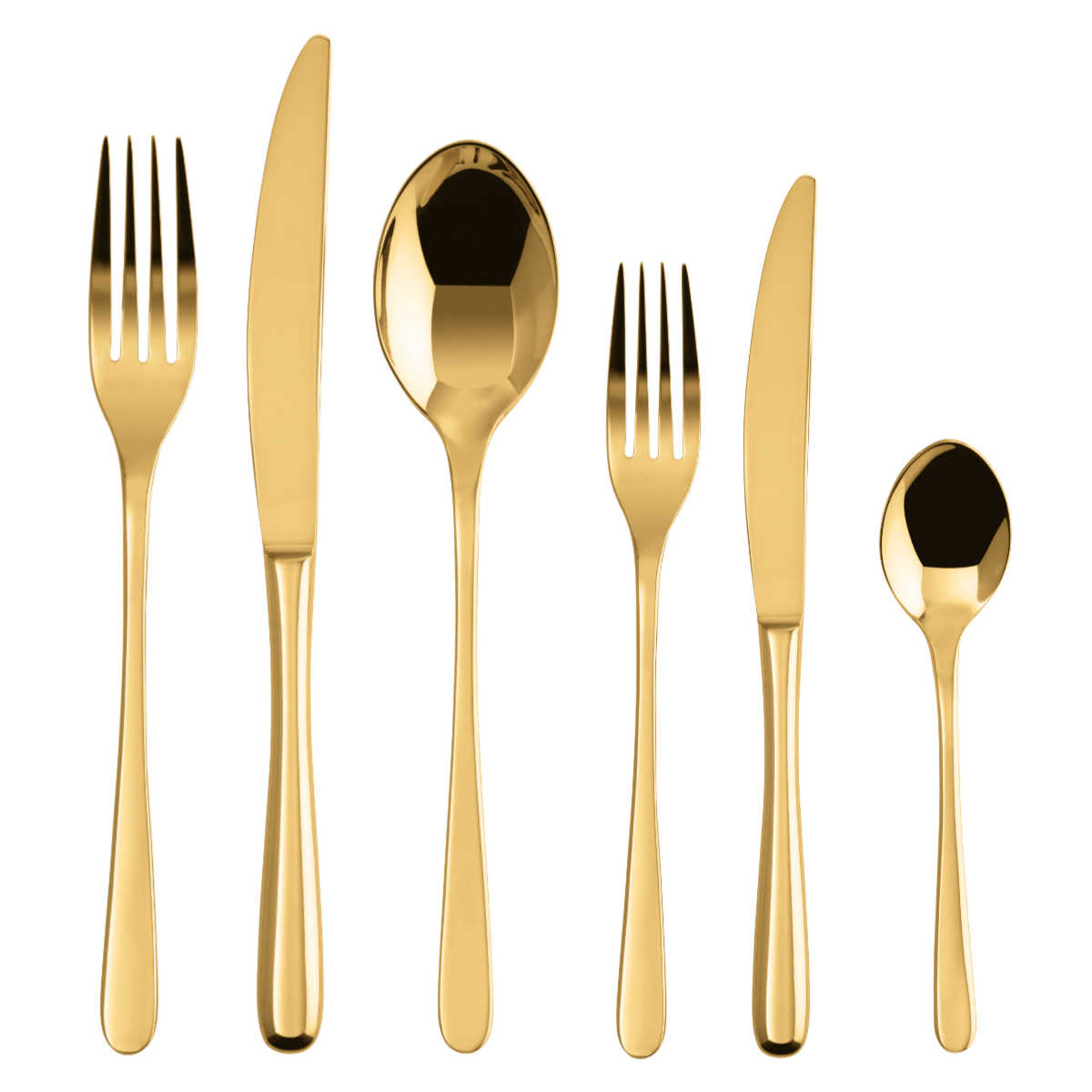 Sambonet Taste - Edelstahl / PVD Gold 36-piece cutlery set. Full tang / Monoblock