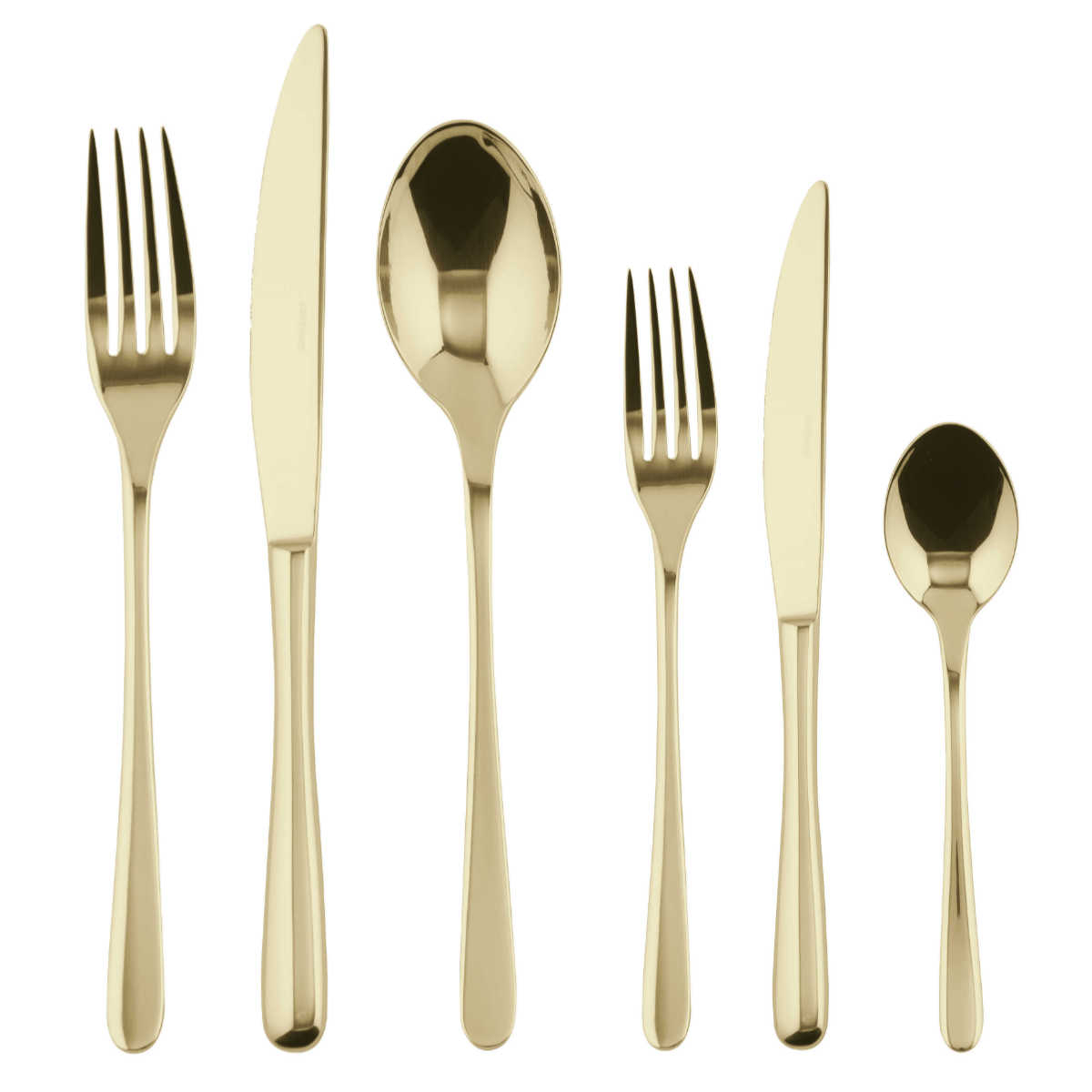 Sambonet Taste - Edelstahl / PVD Champagner 36-piece cutlery set. Full tang / Monoblock