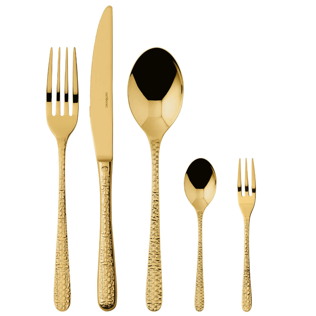 Sambonet Venezia Edelstahl PVD / Gold 30-piece cutlery set