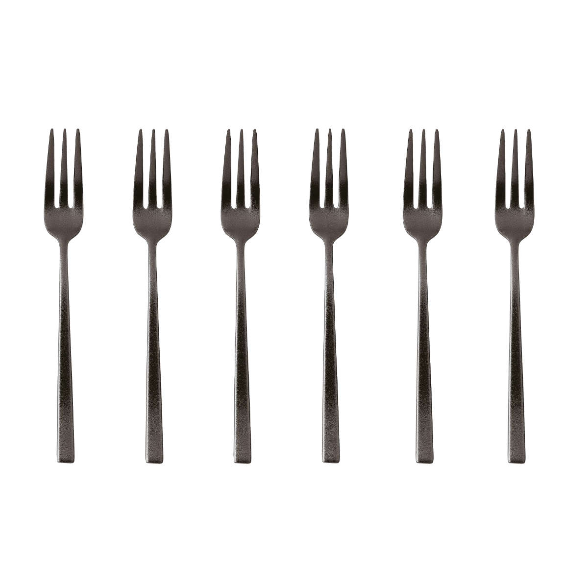 Sambonet Rock Diamond Edelstahl PVD / 2Black Set of 6 cake forks