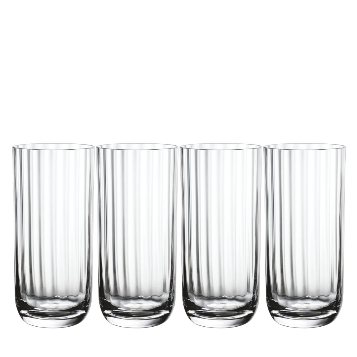 Villeroy & Boch Rose Garden Glas Longdrinkbecher Set 4-tlg 0,30 L