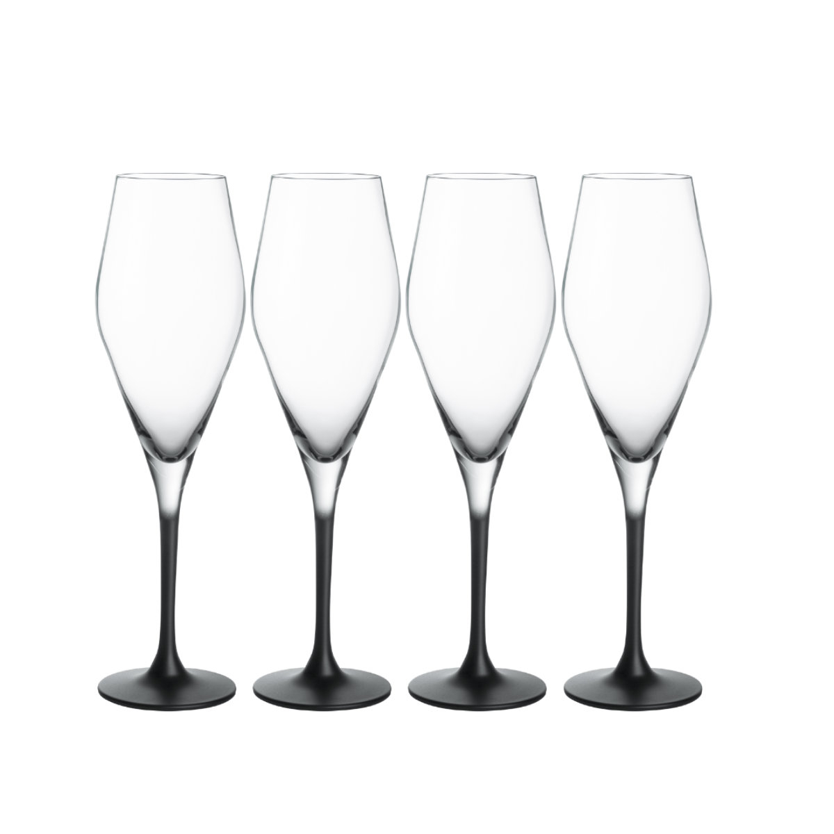 Villeroy & Boch Manufacture Rock Champagnerkelchglas Set 4-tlg. 0,12 L