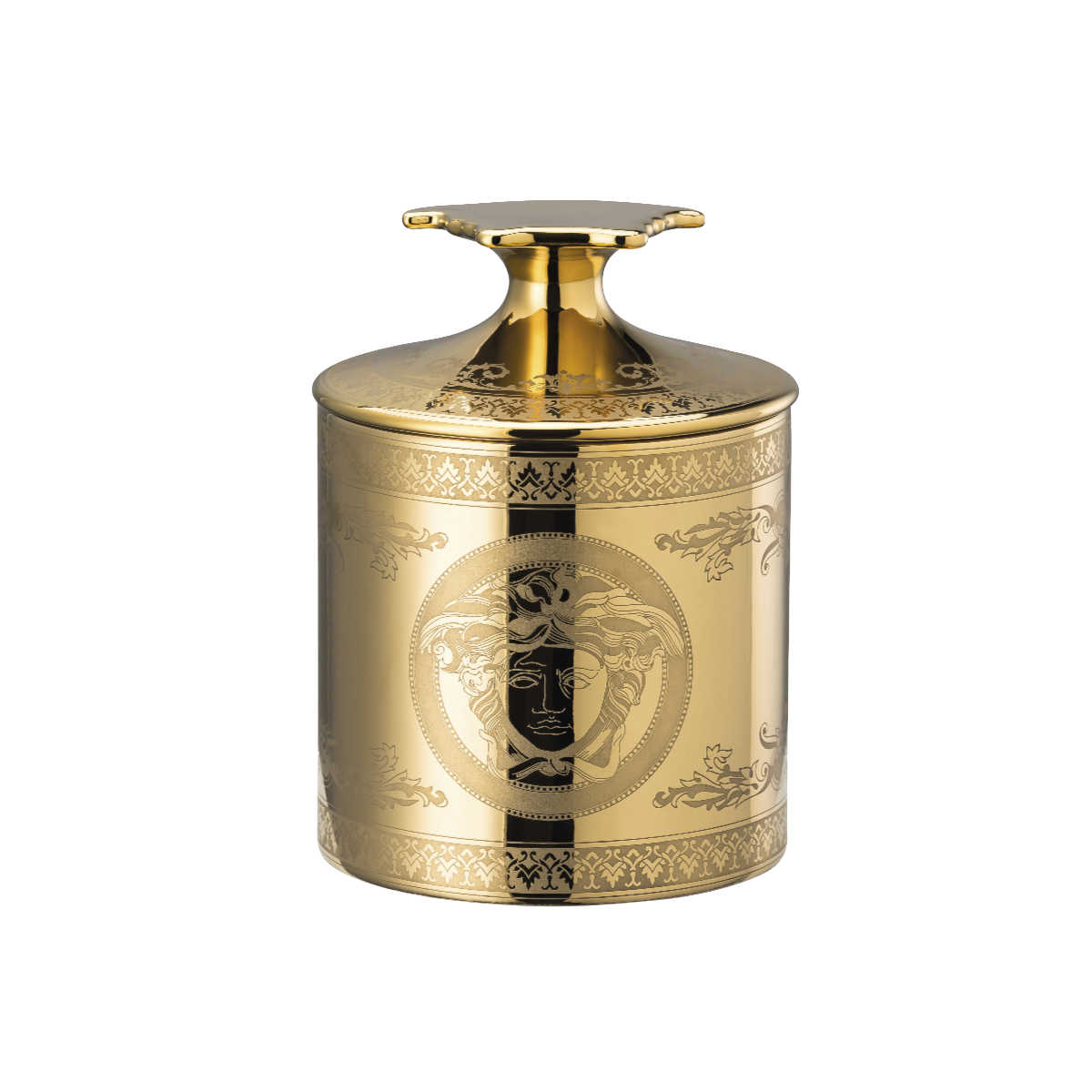 Rosenthal meets Versace Golden Medusa Настольная лампа с крышкой и ароматическим воском h: 12 cm / d: 9 cm
