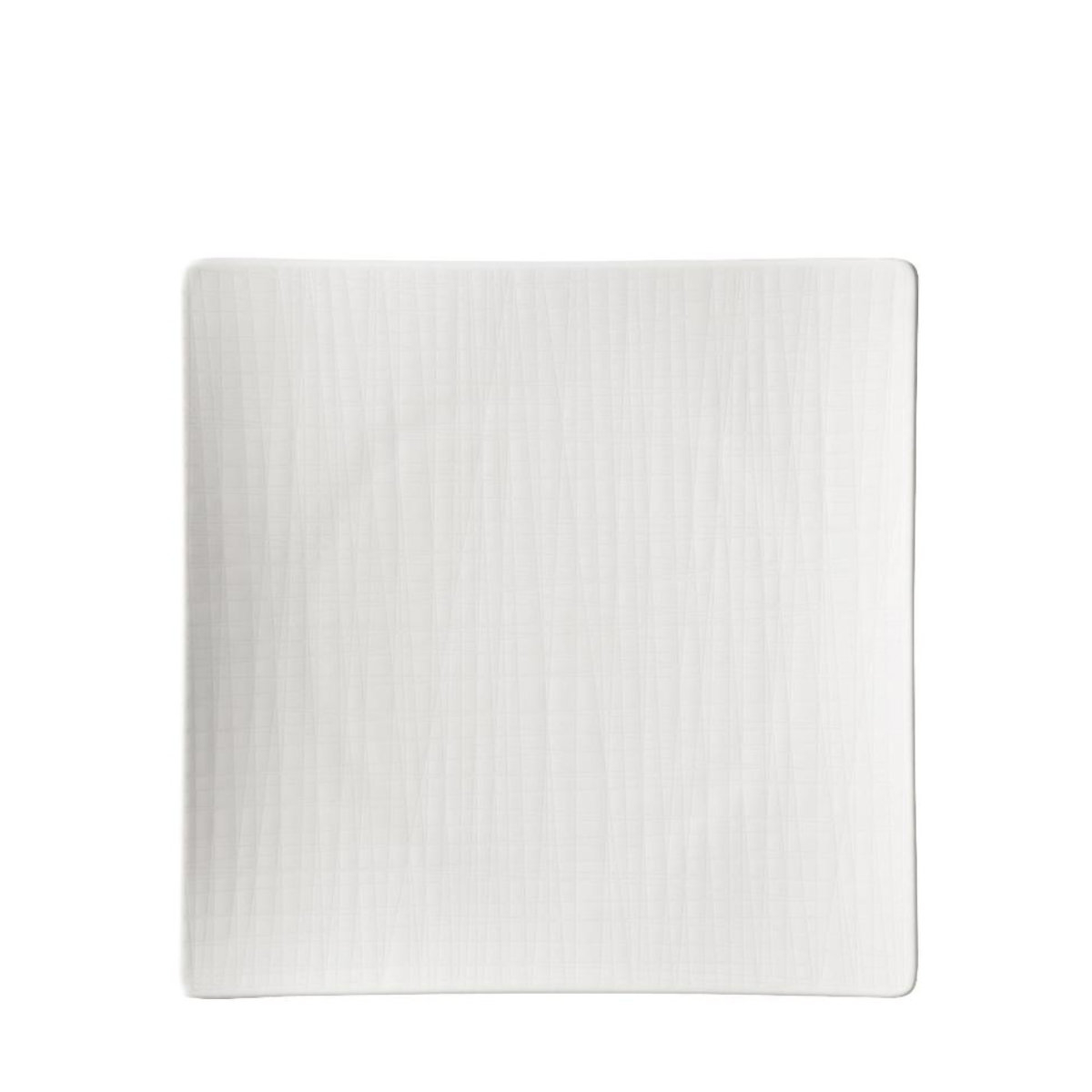 Rosenthal Mesh Weiß Teller quadratisch flach 17 cm