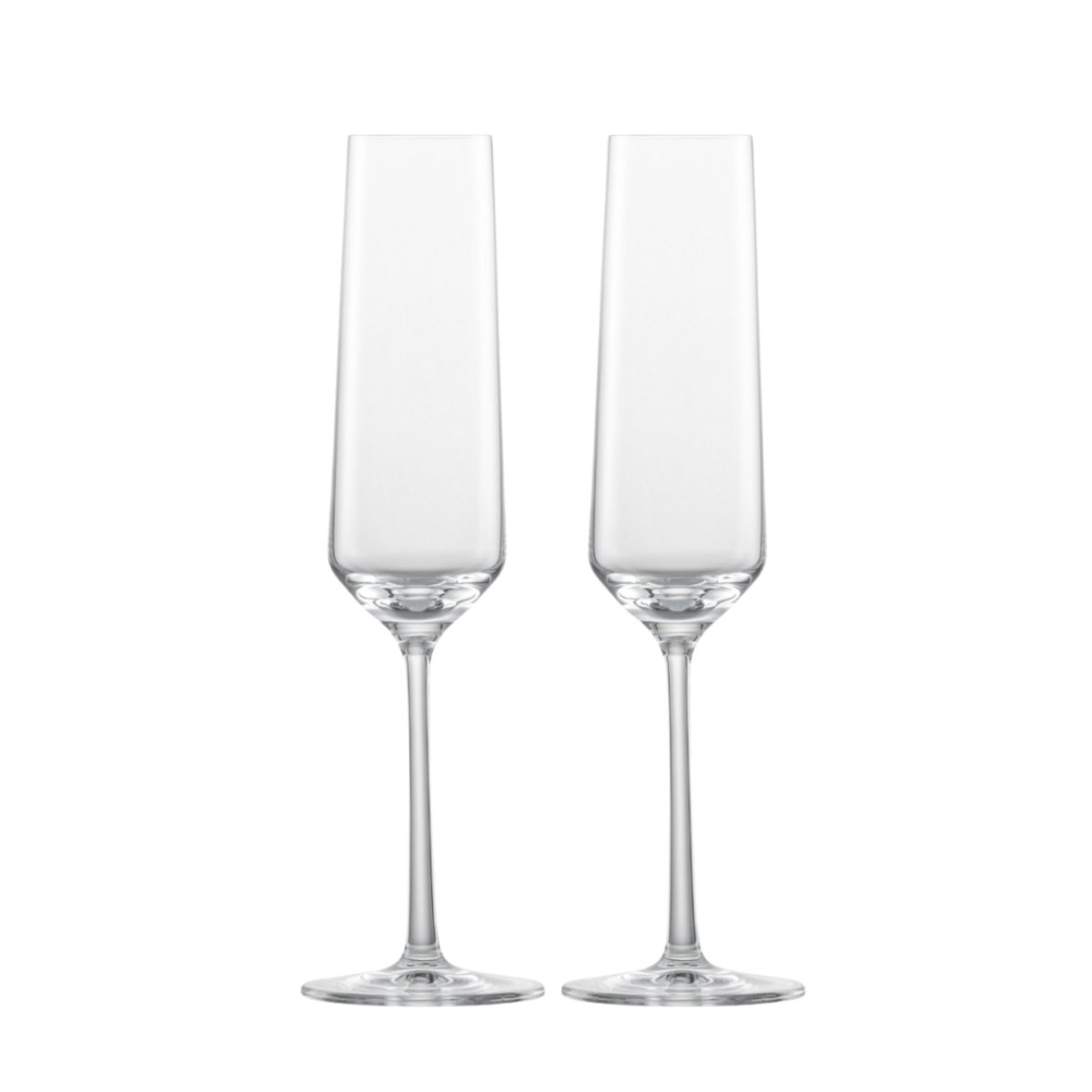 Zwiesel Glas Pure Sekt Glas mit Moussierpunkt Set 2-tlg. 0,2 L Pure 122316